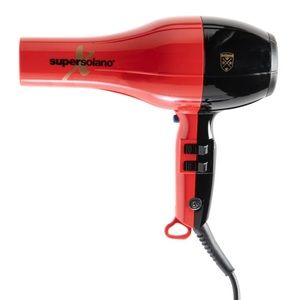 SuperSolano Professional Hair Blow Dryer Solano Red Ceramic 1875 Watt Super